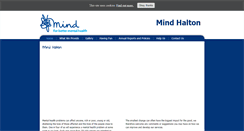 Desktop Screenshot of mindhalton.org.uk